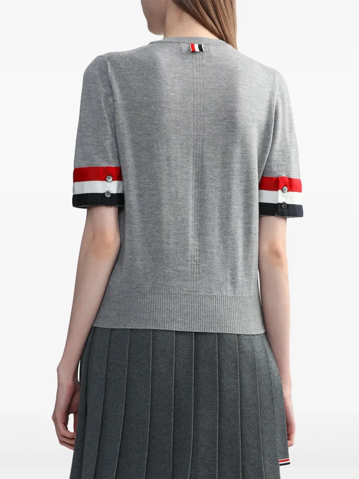 Thom Browne RWBストライプ クルーネック メリノトップ - 画像4
