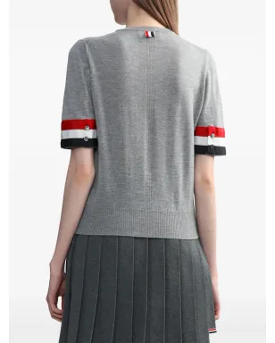Thom Browne RWBストライプ クルーネック メリノトップ - サムネイル4