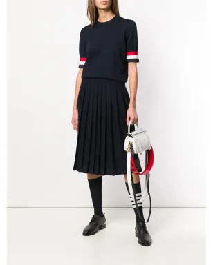 Thom Browne RWBカフ フィンメリノTシャツ - ブルー - サムネイル3