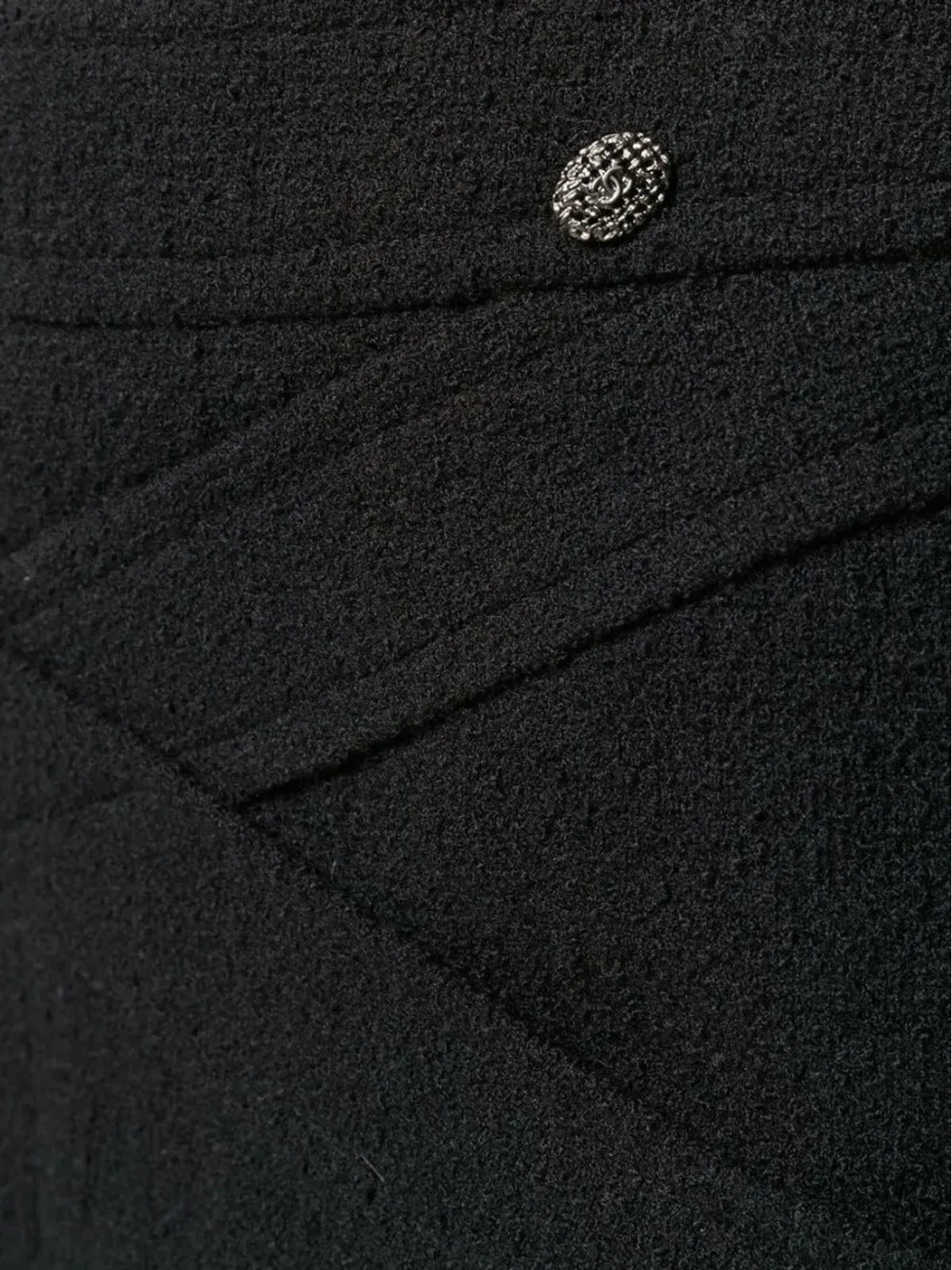 CHANEL Pre-Owned クロスストラップディテール フィットスカート - 画像5