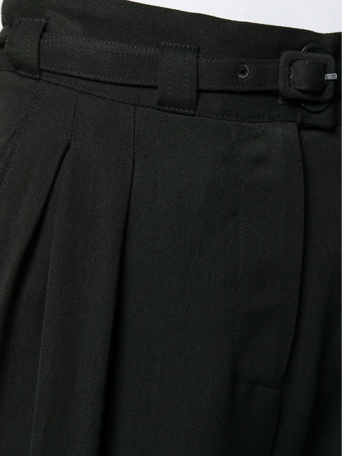 A.P.C. ベルト付きストレートパンツ ブラック - 画像5