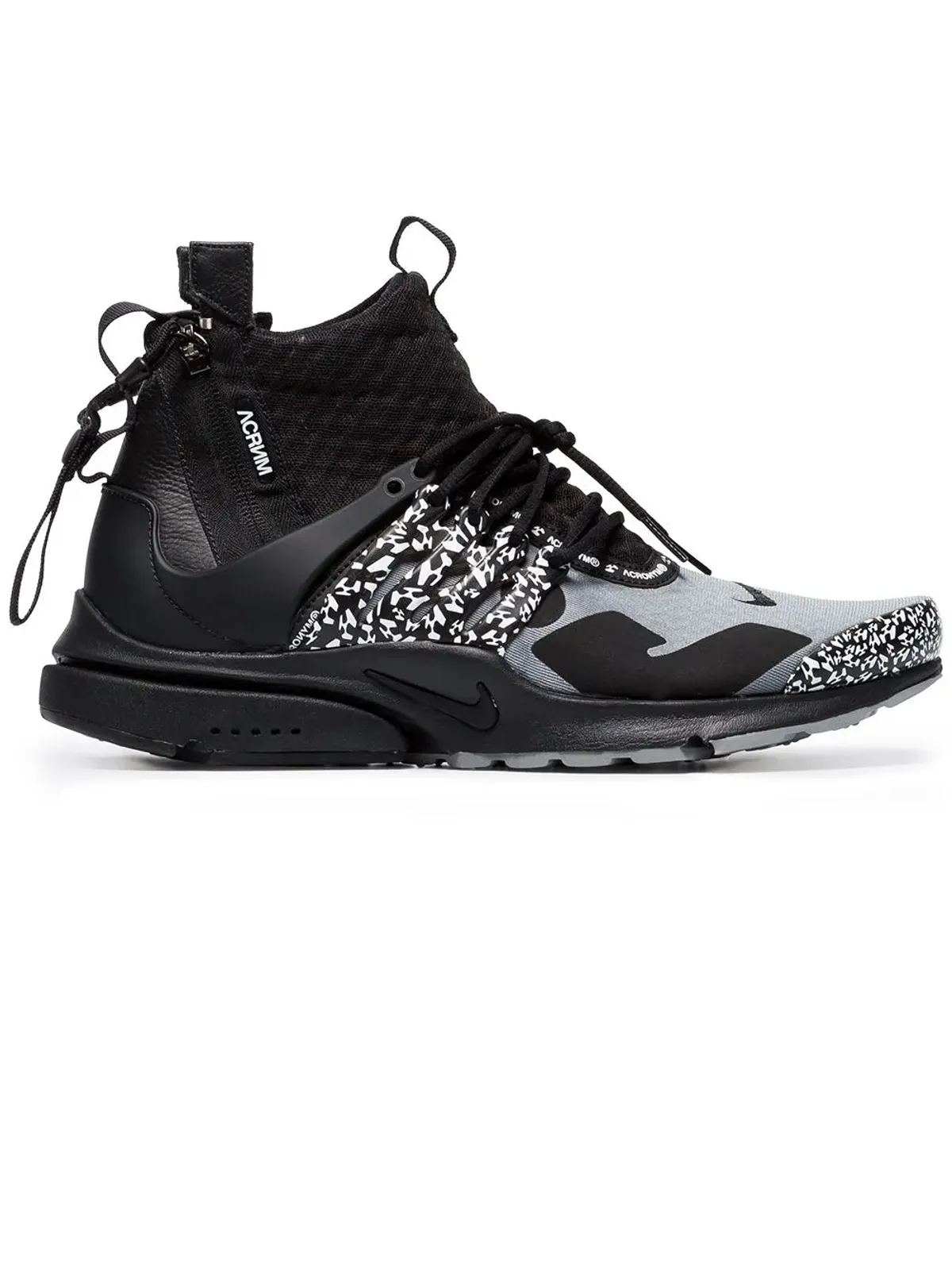 Nike エアプレスト ミッド クールグレー スニーカー - 画像1