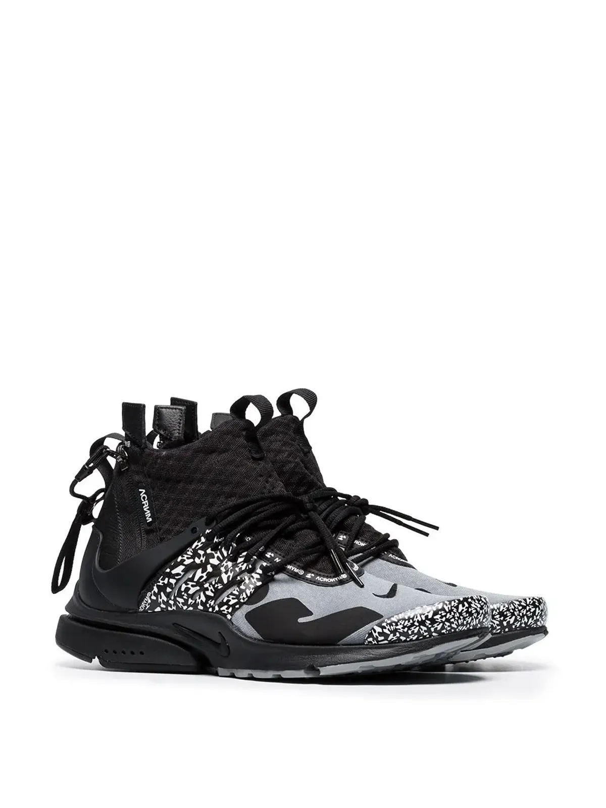 Nike エアプレスト ミッド クールグレー スニーカー - 画像2
