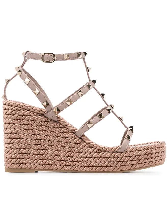 Valentino Garavani Valentino Garavani Rockstudウェッジサンダルの商品画像