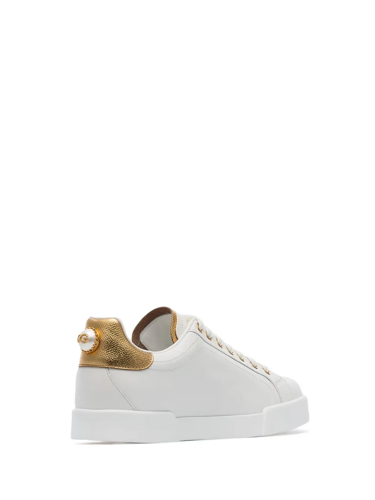 Dolce & Gabbana Portofino ロゴタグ レザー スニーカー - 画像3
