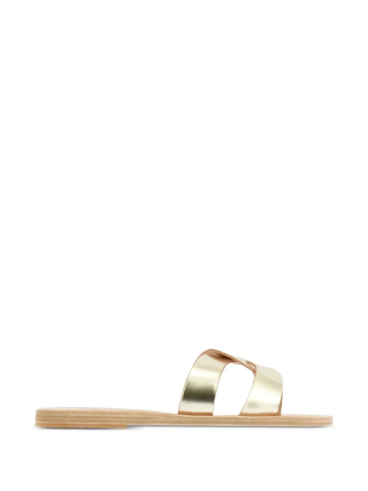 Ancient Greek Sandals Desmos crossover leather sandals - Gold - 画像1