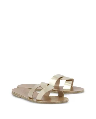 Ancient Greek Sandals Desmos crossover leather sandals - Gold - サムネイル2