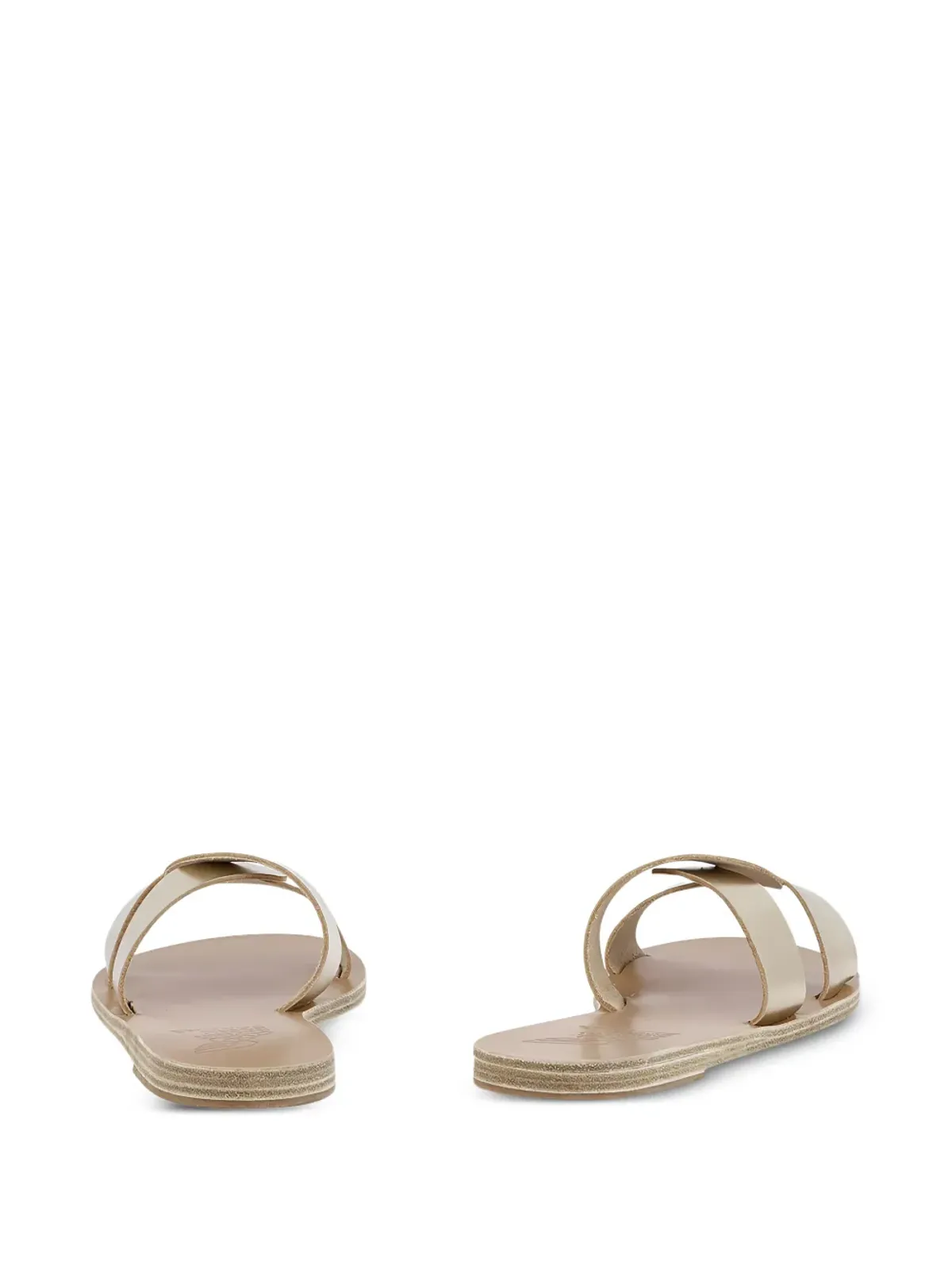 Ancient Greek Sandals Desmos crossover leather sandals - Gold - 画像3