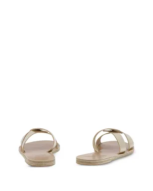 Ancient Greek Sandals Desmos crossover leather sandals - Gold - サムネイル3