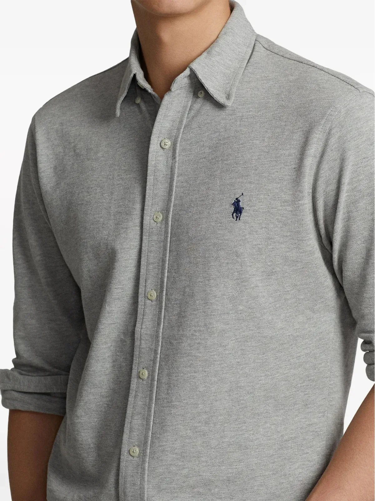Polo Ralph Lauren ロゴ刺繍ボタンダウンシャツ - グレー - 画像5