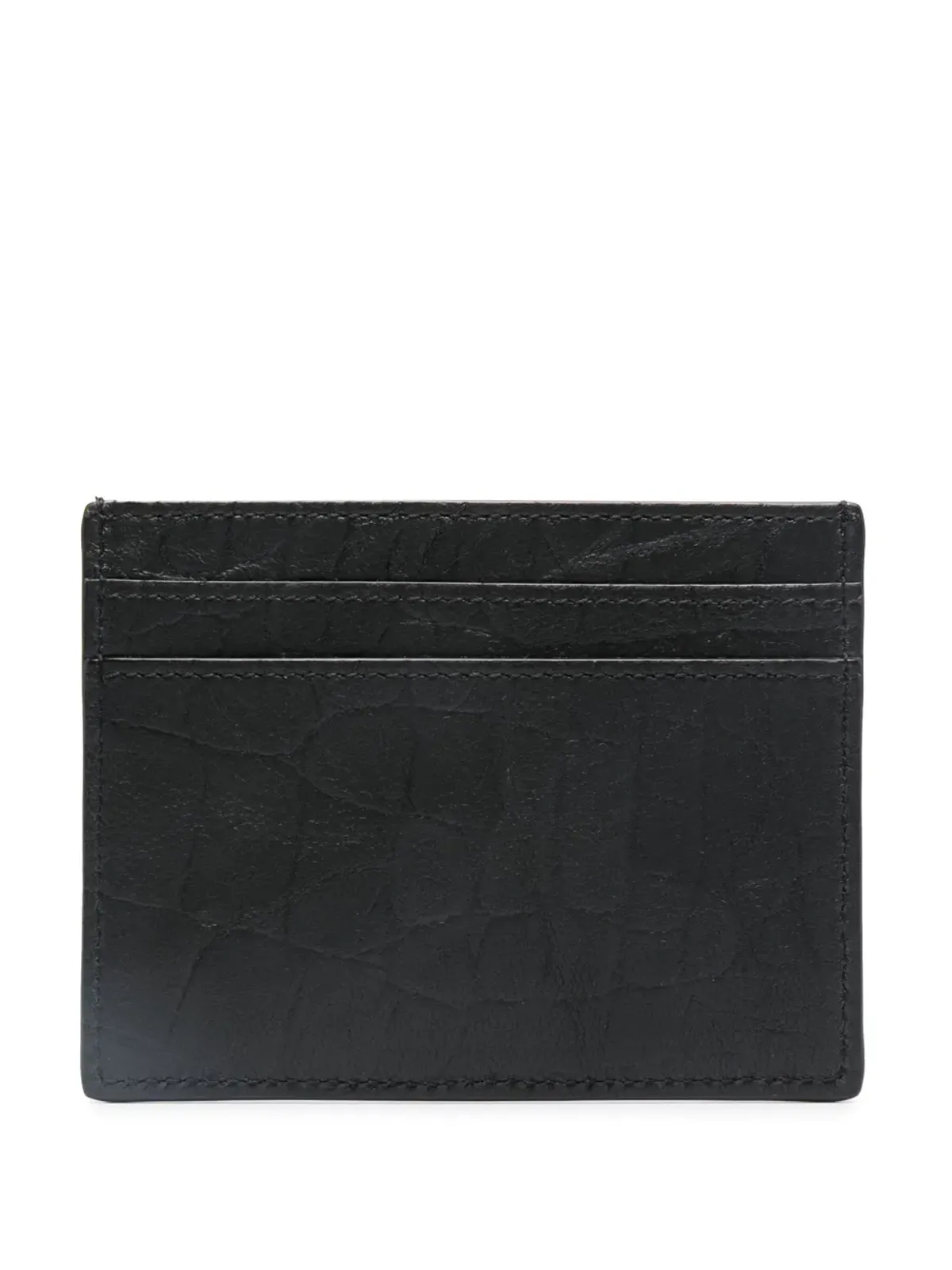 Saint Laurent モノグラム ロゴプレート カードホルダー - Black - 画像2