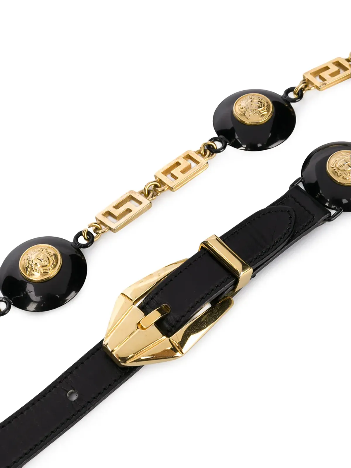 Versace Pre-Owned メデューサモチーフ・ジオメトリックベルト - 画像2