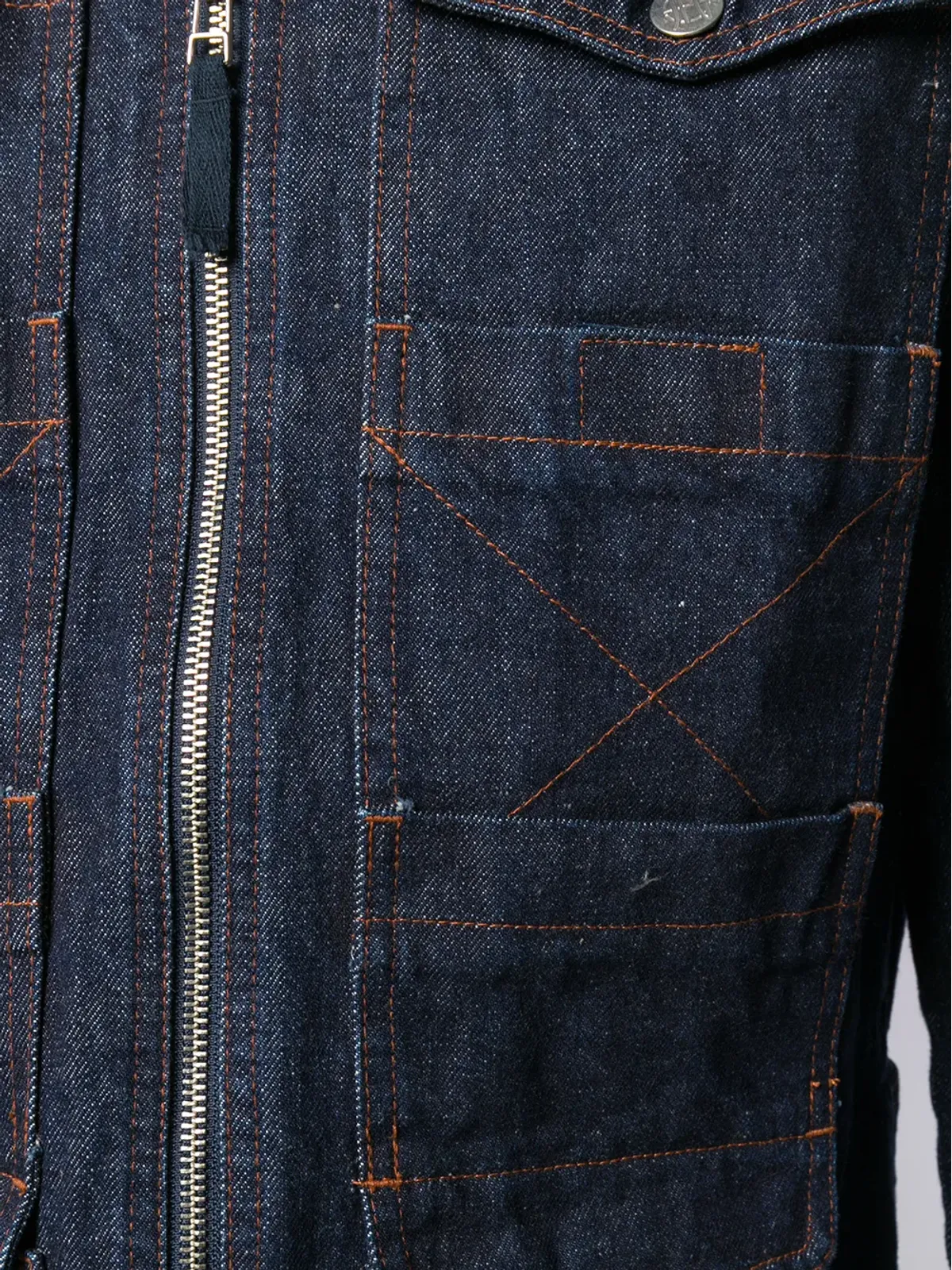 Jean Paul Gaultier ビンテージ ジップ付きデニムジャケット - ブルー - 画像5