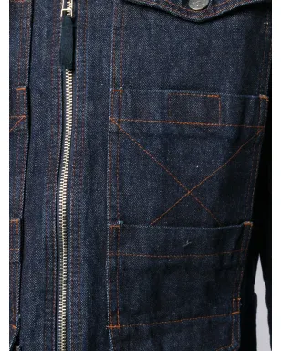 Jean Paul Gaultier ビンテージ ジップ付きデニムジャケット - ブルー - サムネイル5