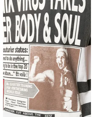 Jean Paul Gaultier Pre-Owned newspaper print T-shirt - White - サムネイル5