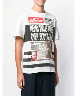 Jean Paul Gaultier Pre-Owned newspaper print T-shirt - White - サムネイル3