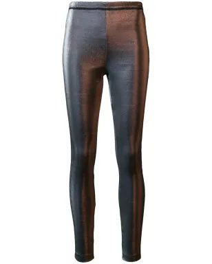 Jean Paul Gaultier ビンテージ 1993 シャインエフェクト レギンス ブルー - サムネイル1