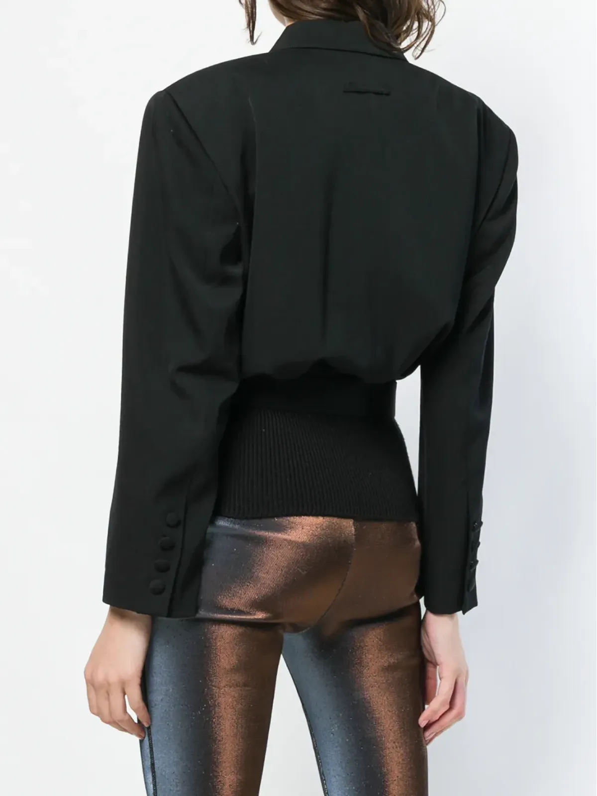 Jean Paul Gaultier Pre-Owned リブ付きウエストブレザー - 画像4