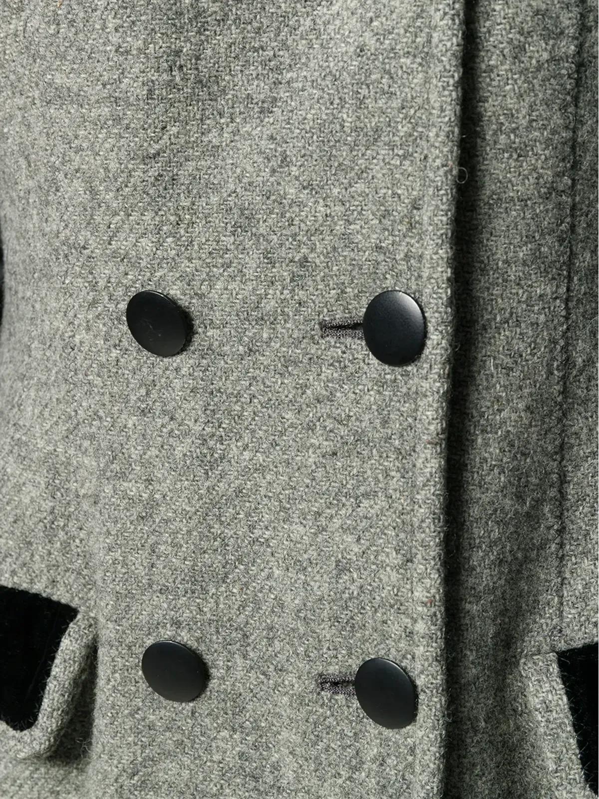 Jean Paul Gaultier Pre-Owned フ hooded double-breasted coat - グレー - 画像5