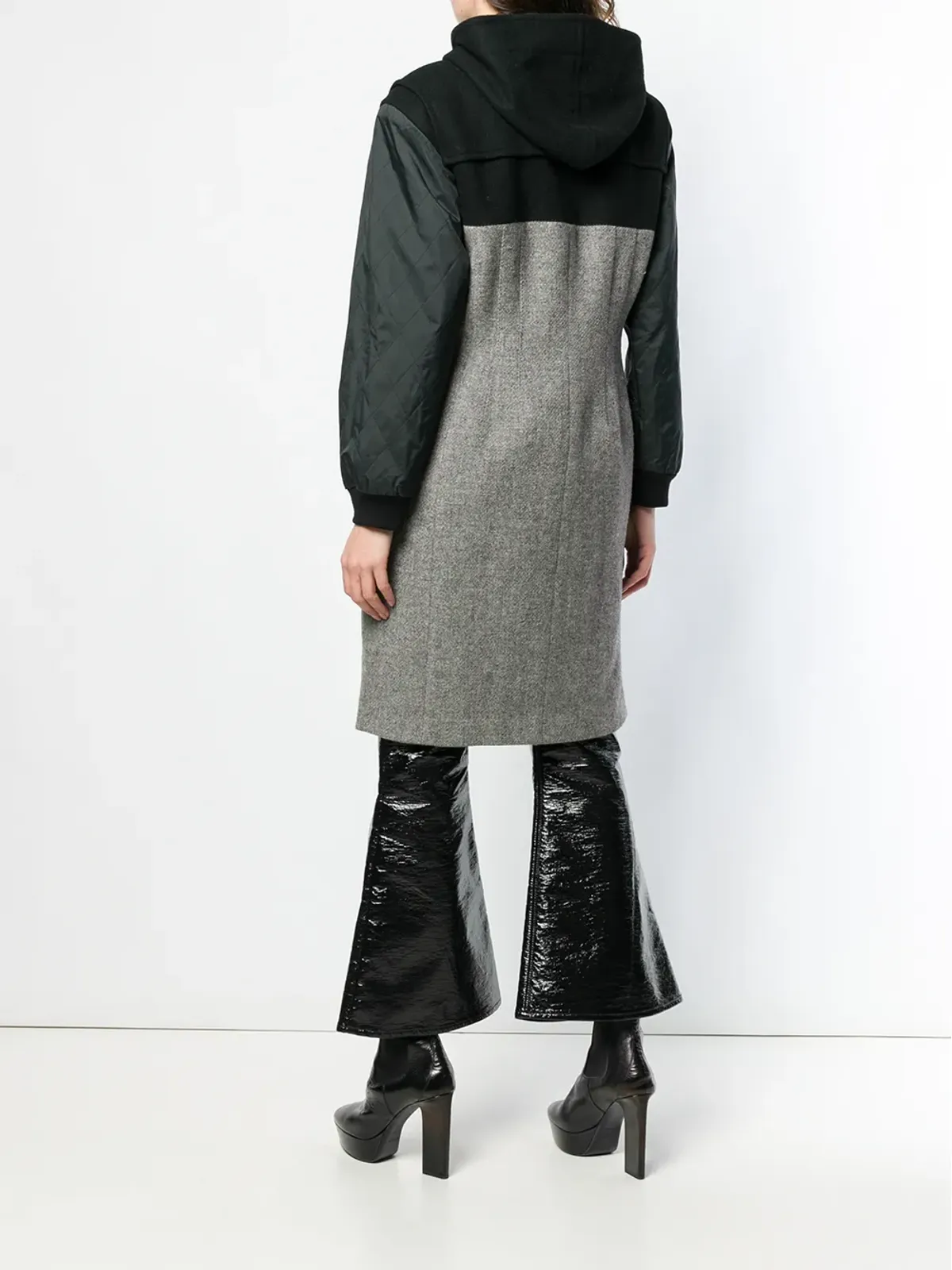 Jean Paul Gaultier Pre-Owned フ hooded double-breasted coat - グレー - 画像4