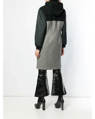 Jean Paul Gaultier Pre-Owned フ hooded double-breasted coat - グレー - サムネイル4