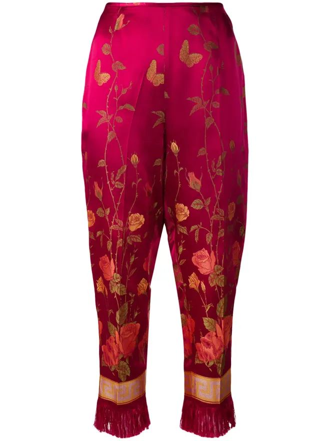 Jean Paul Gaultier Pre-Owned Jean Paul Gaultier Pre-Owned 花柄プリント クロップドパンツの商品画像