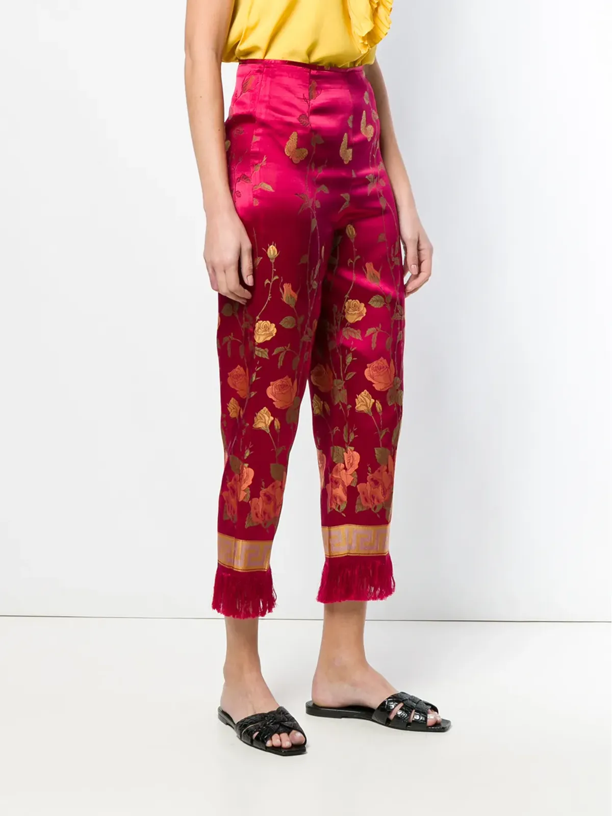 Jean Paul Gaultier Pre-Owned 花柄プリント クロップドパンツ - 画像3