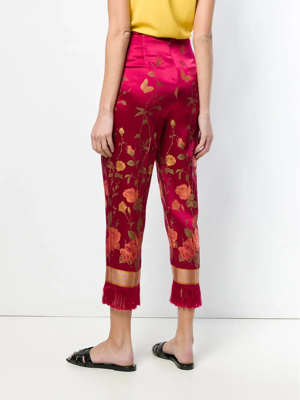 Jean Paul Gaultier Pre-Owned 花柄プリント クロップドパンツ - 画像4