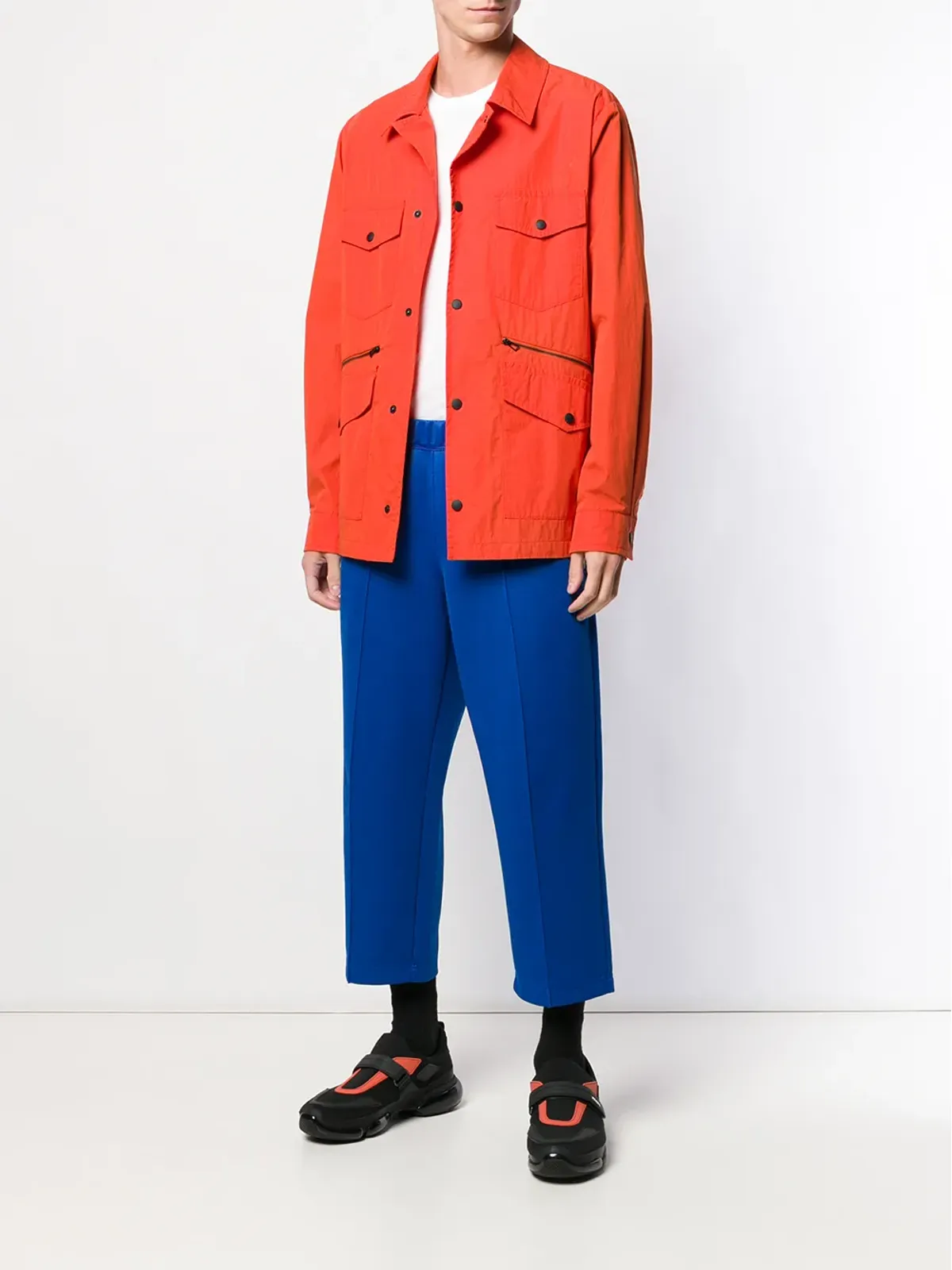 Comme Des Garçons Pre-Owned クロップド トラックスーツパンツ - 画像2