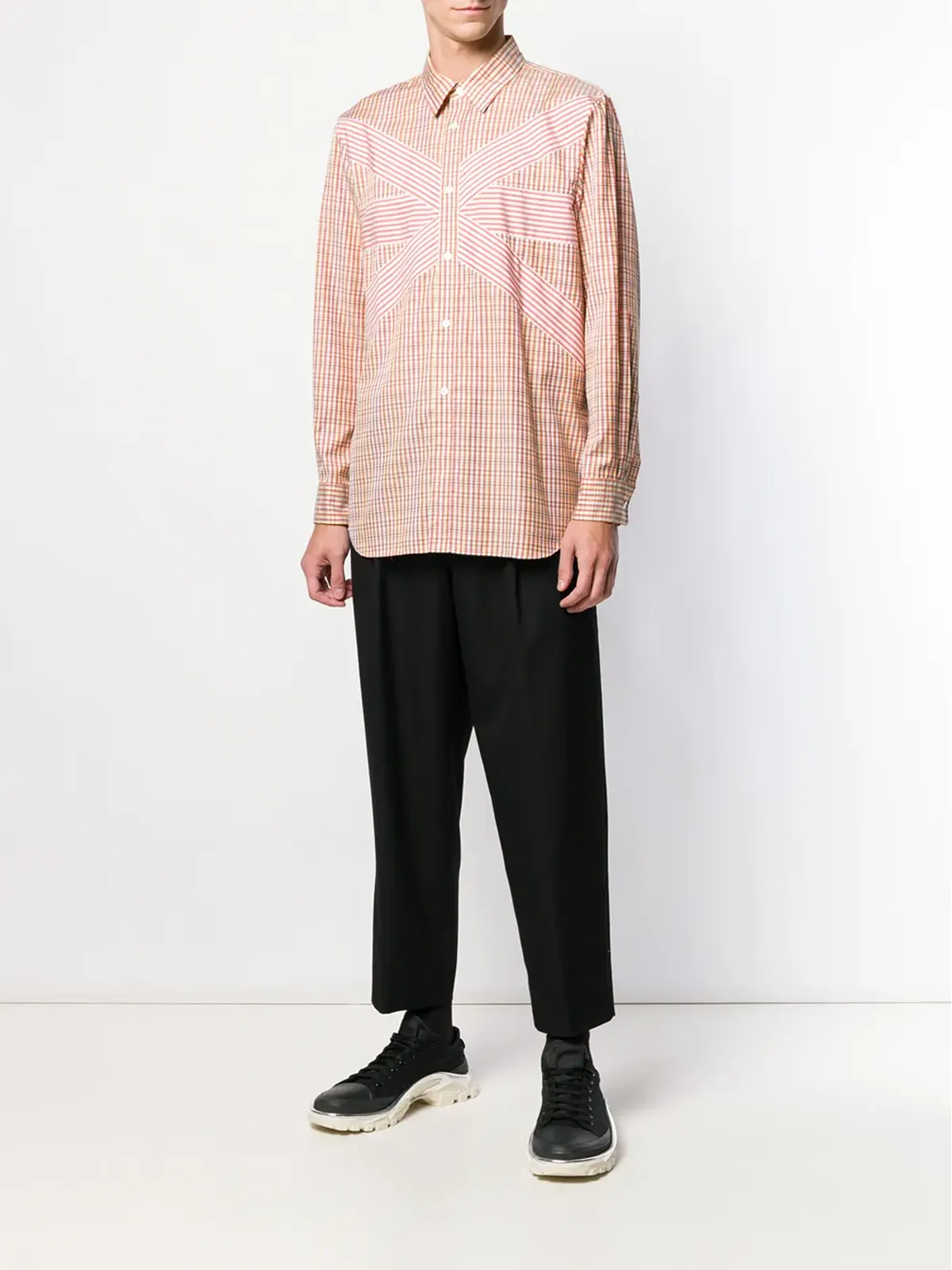 Comme Des Garçons Pre-Owned 1996 チェックシャツ - 画像2