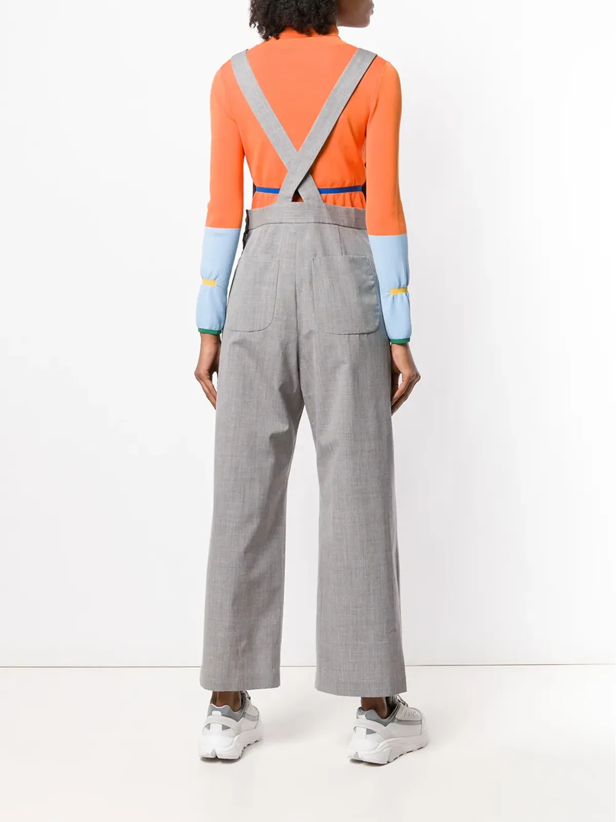 Comme Des Garçons Pre-Owned ワイドレッグ ダンガリー ジャンプスーツ - 画像4