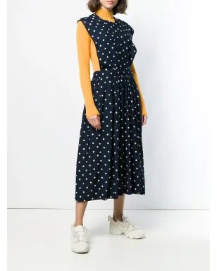 Comme Des Garçons Pre-Owned 水玉柄ミディドレス - ブルー - サムネイル3