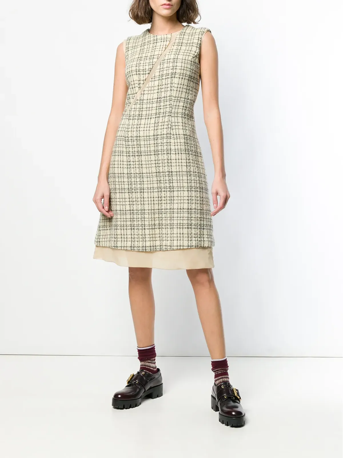Comme Des Garçons Pre-Owned 1997 チェック柄ドレス - 画像2