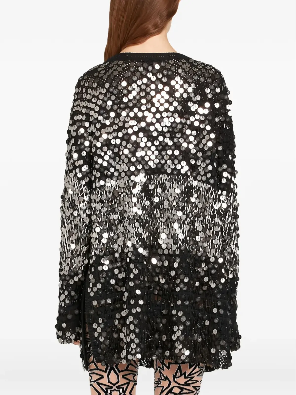 Roberto Cavalli スパンコール装飾セーター - ブラック - 画像4