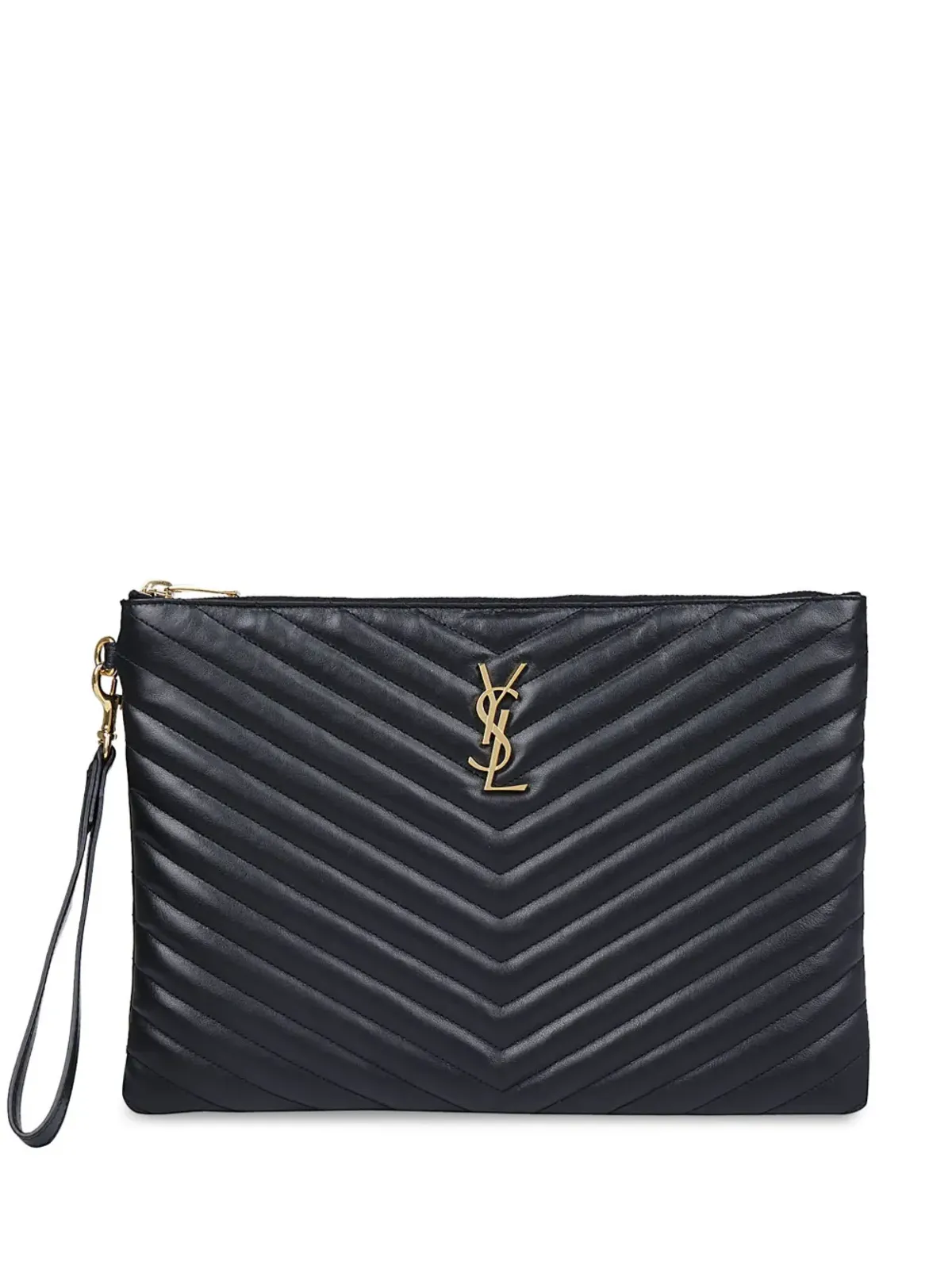 Saint Laurent キルティングモノグラム クラッチバッグ - 画像1