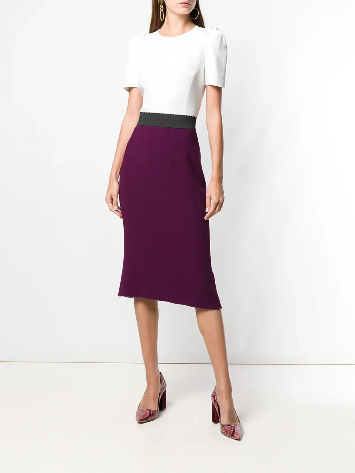 Dolce & Gabbana ショートスリーブ ペプラム トップ - 画像2