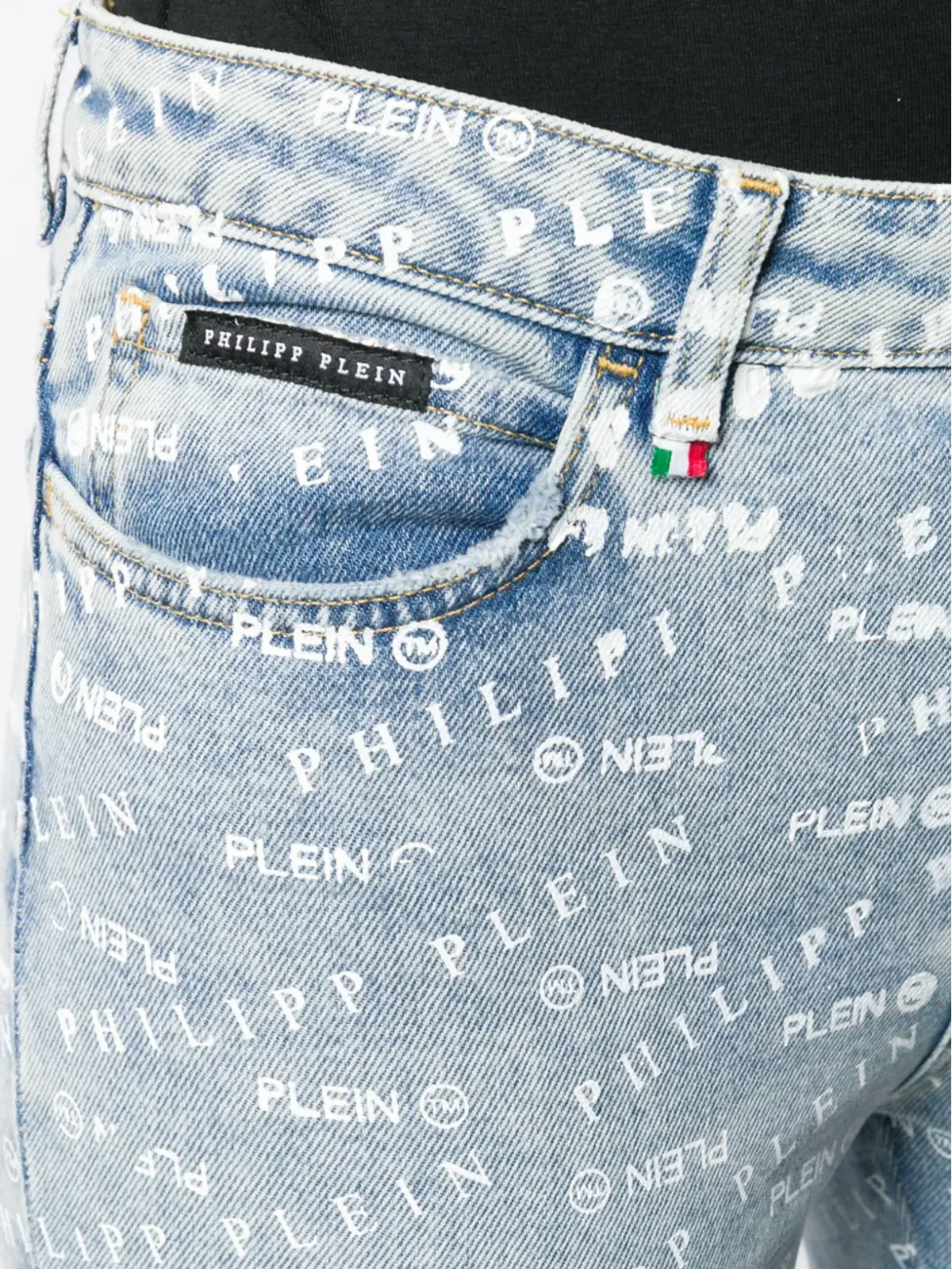 Philipp Plein ロゴプリント スキニージーンズ - ブルー - 画像5