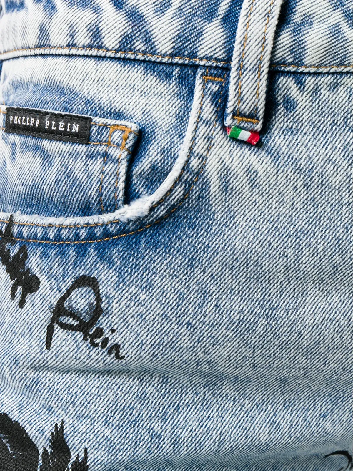 Philipp Plein プリントボーイフレンドジーンズ - 画像5