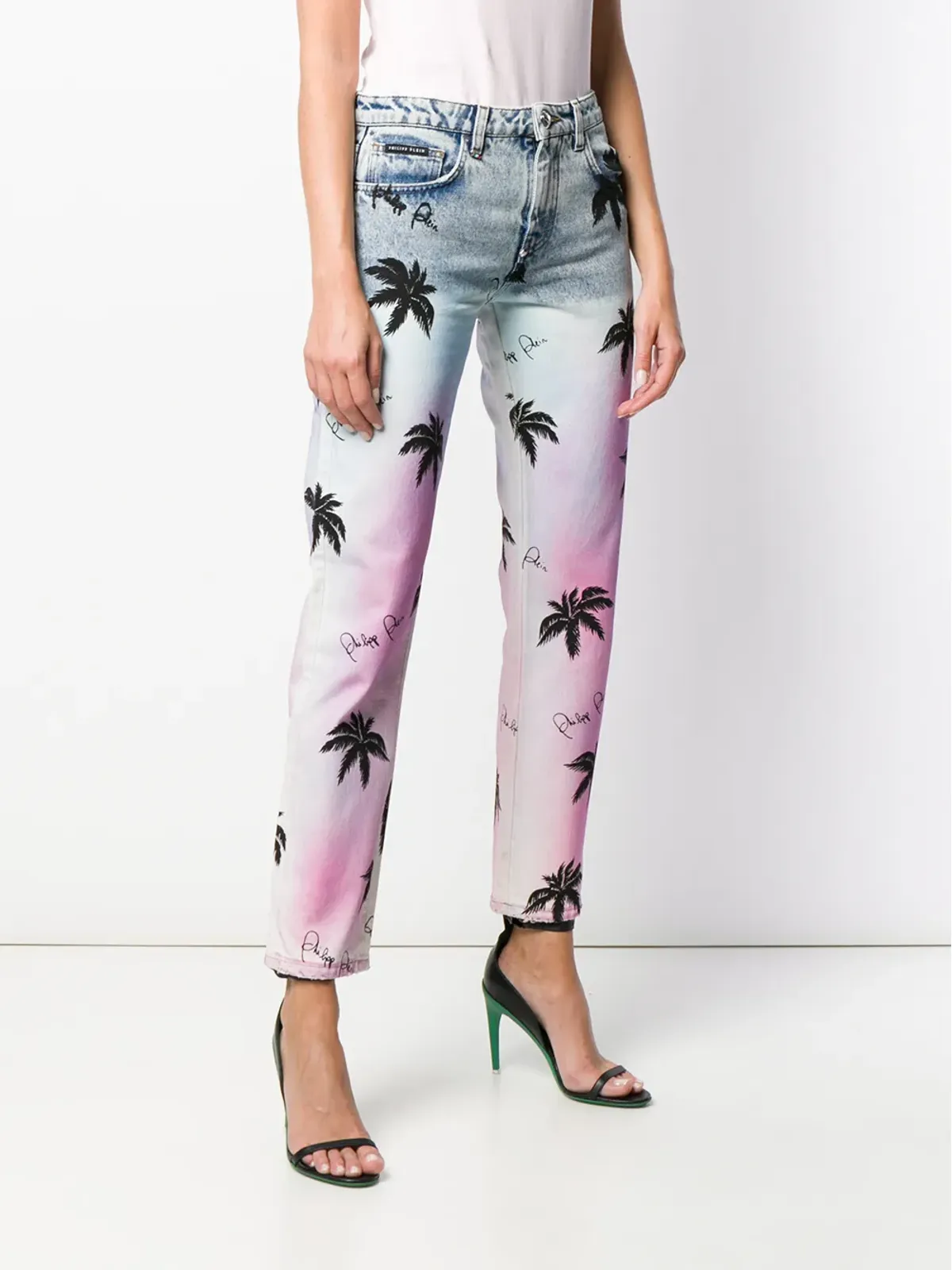 Philipp Plein プリントボーイフレンドジーンズ - 画像3