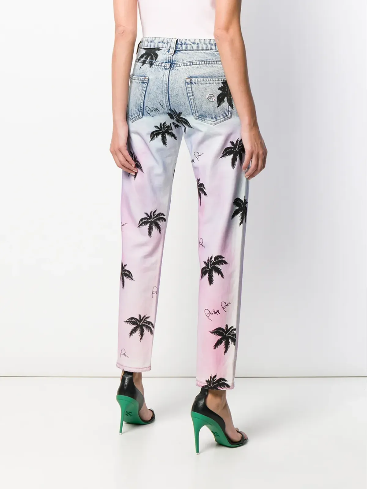 Philipp Plein プリントボーイフレンドジーンズ - 画像4