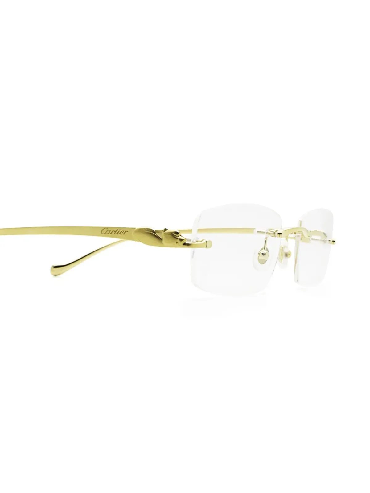 Cartier Eyewear パンテールスクエア眼鏡 - 画像3
