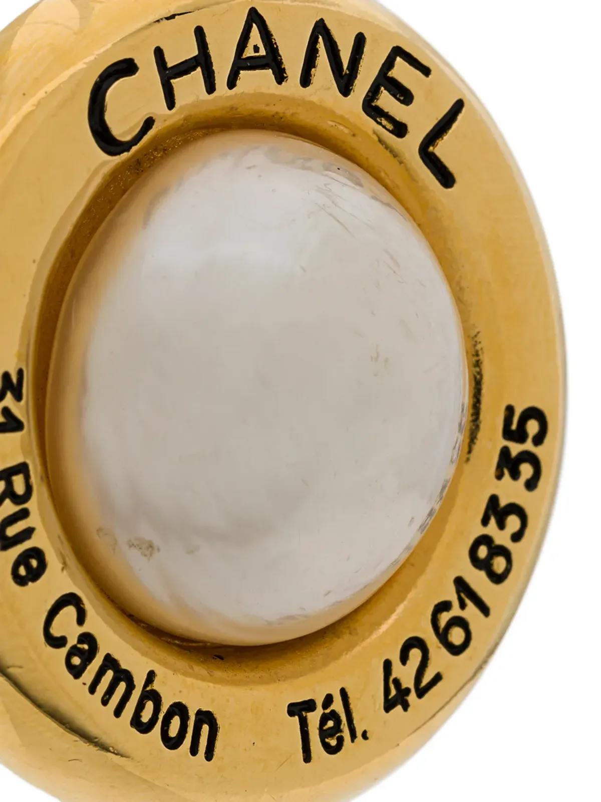 CHANEL Pre-Owned 1980年代 クリップオン イヤリング - ゴールド - 画像3