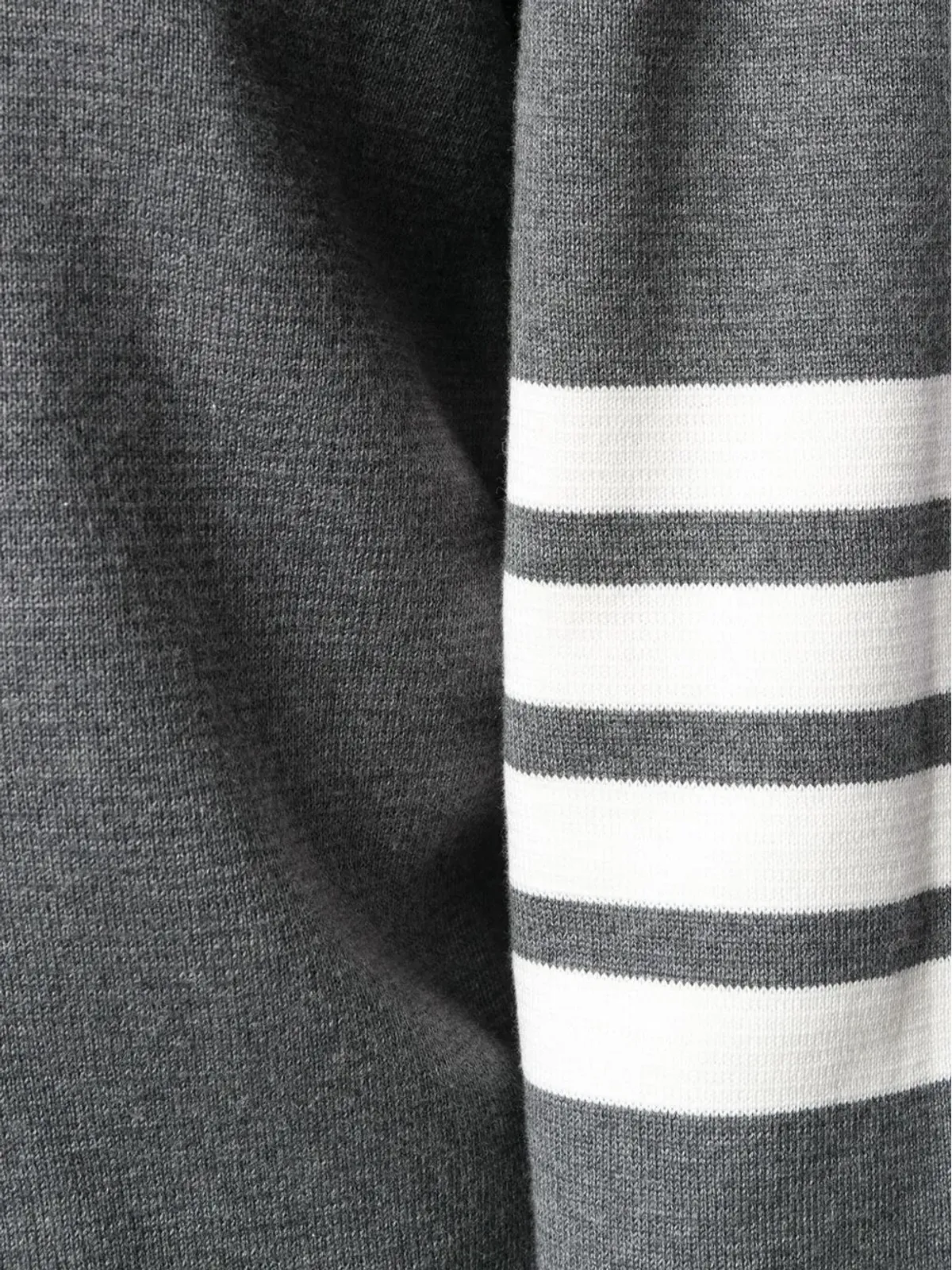Thom Browne ストライプディテールセーター - グレー - 画像5