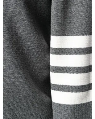 Thom Browne ストライプディテールセーター - グレー - サムネイル5