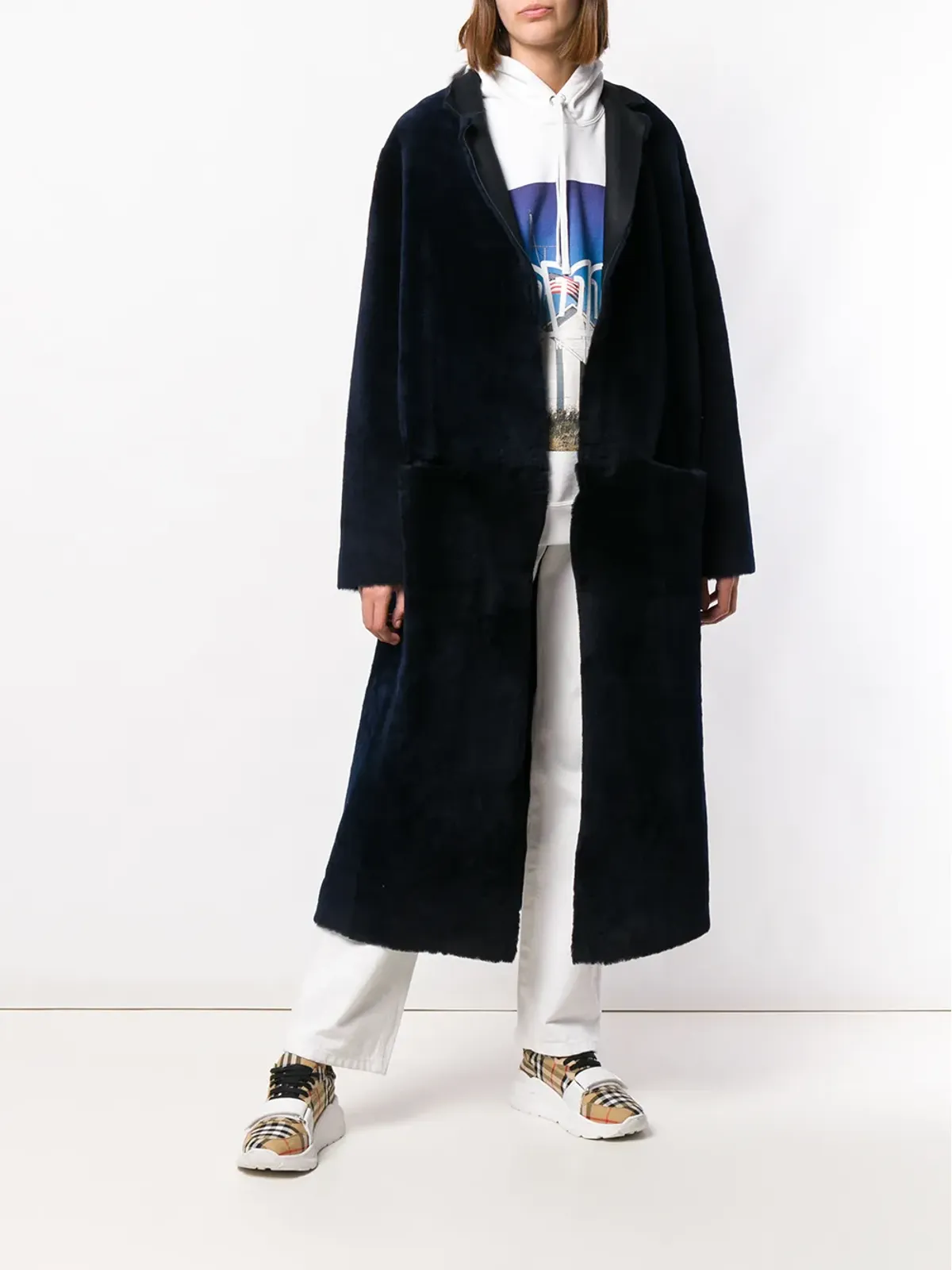 Liska リバーシブル ロングコート - 画像2