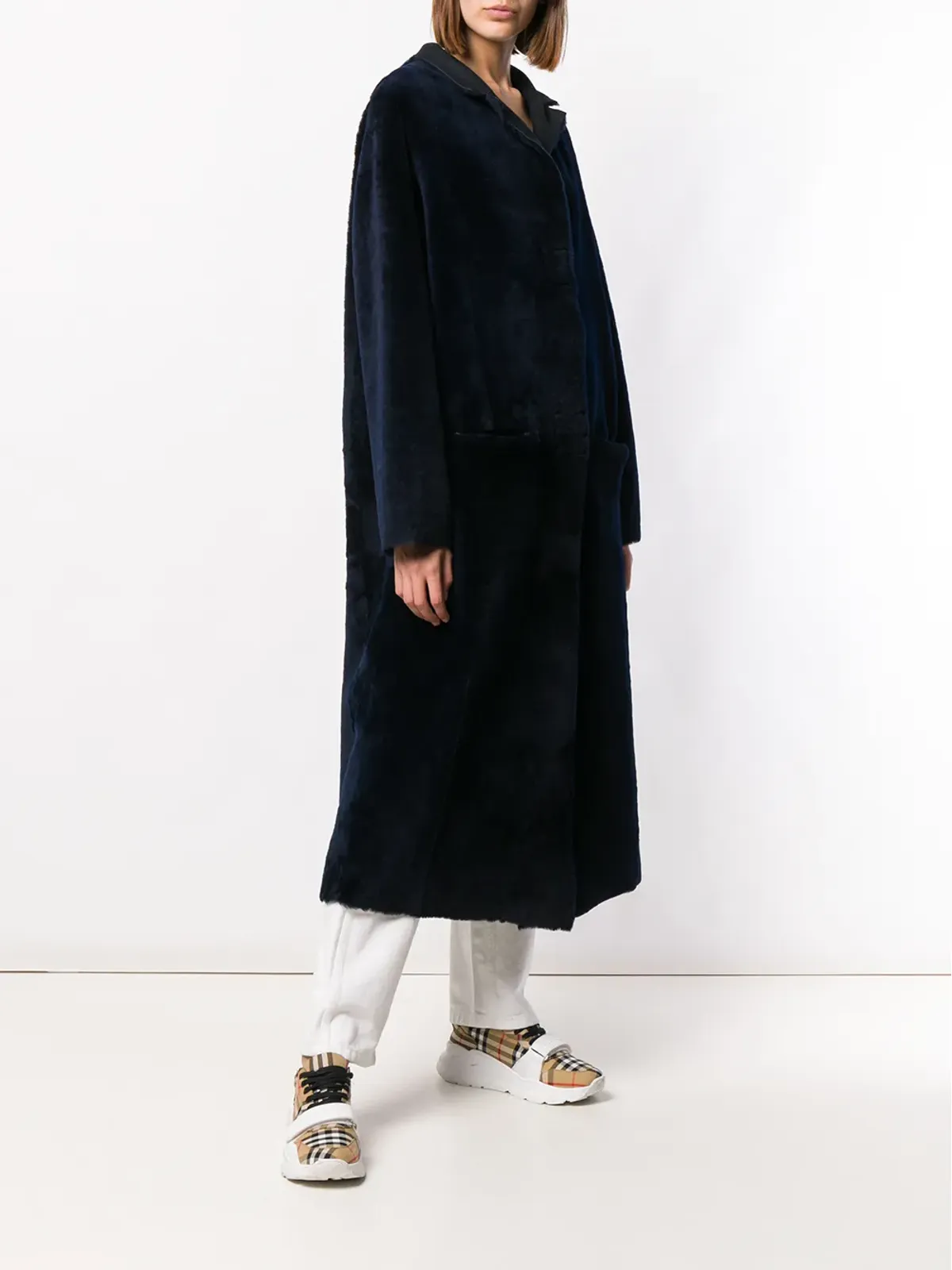 Liska リバーシブル ロングコート - 画像3