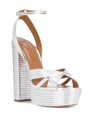 Aquazzura Sundance Plateau サンダル - シルバー - サムネイル2