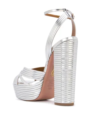 Aquazzura Sundance Plateau サンダル - シルバー - サムネイル3