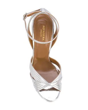 Aquazzura Sundance Plateau サンダル - シルバー - サムネイル4