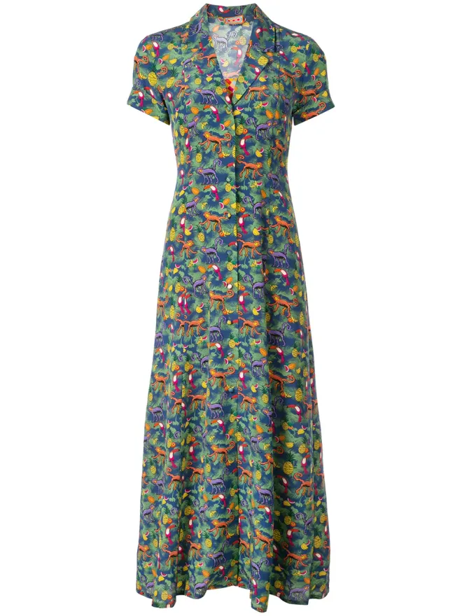 Lhd Lhd モンキー柄シャツドレスの商品画像